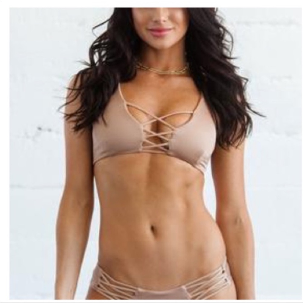 Beach Babe Swimwear ribbed bikini size Medium